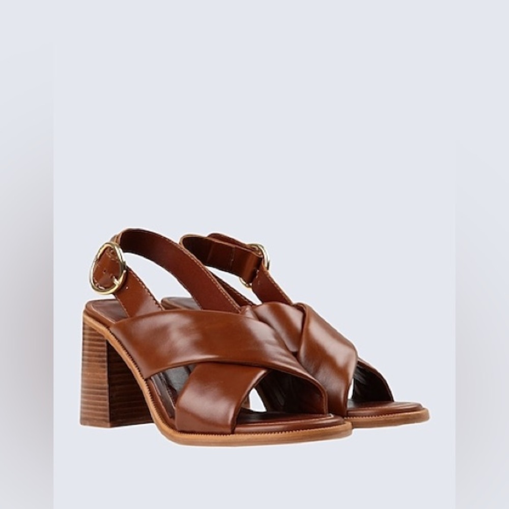 See by Chole leather slingbacks, 37.5